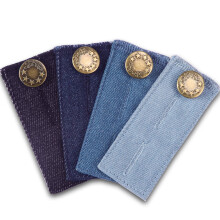 Waistband Extenders for Jeans with Metal Buttons 4 Pack
