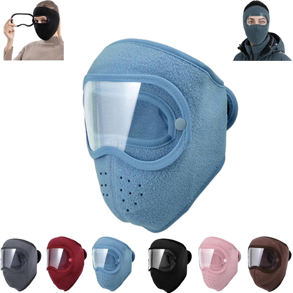 Windproof Face Mask With Detachable Goggles For Cold Weather Outdoor Activities 9009879500711