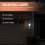 Solar Wall Light Durable Lamp Silver 2 pcs 8