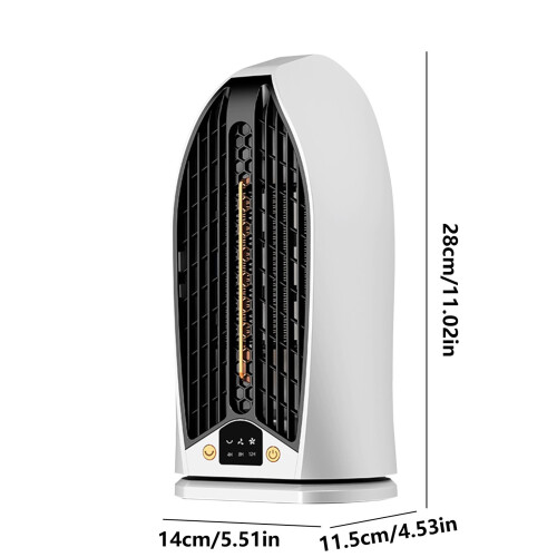 Space Heater Indoor Desktop Electric Heater White 2