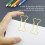 100pcs Black Bone Shape Paper Clips, Lightweight Document Organizer 3