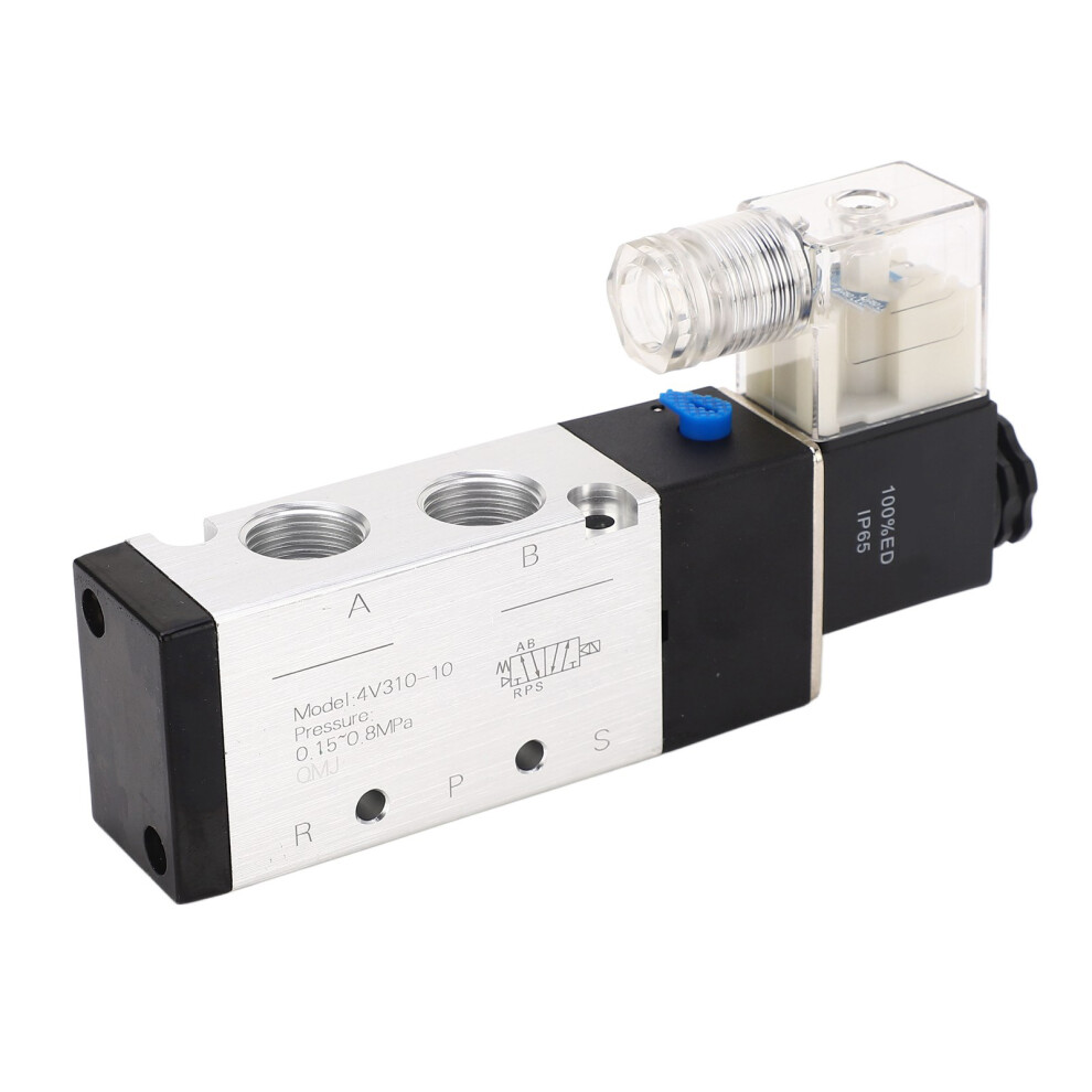 Aluminum Alloy 2-Position 5-Way Pneumatic Solenoid Valve Dc24v 7661387621153
