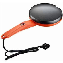 Non-Stick Electric Crepe Pan 8", Portable Griddle & Crepe Maker with Auto Temp Control, Makes Crepes/Tacos/Burritos in 20 Sec (Black, US)
