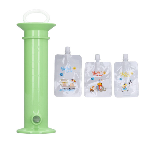 Toddler Reusable Fruit Puree Squeeze Pouch Set 30 Pack 3