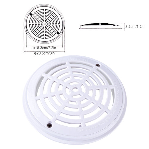 Pool Main Drains for Swimming Pools & Spas – Durable Plastic Internal Thread, Efficient Drainage, Easy Install & Clean 2