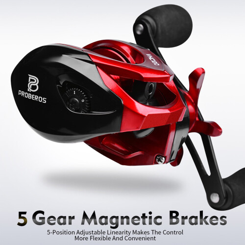 3+1 BB Μηχανισμοί Baitcaster 7.2: 1 Αναλογία Ταχυτήτων Μηχανισμοί Baitcasting με Μαγνητικό Φρένο 2