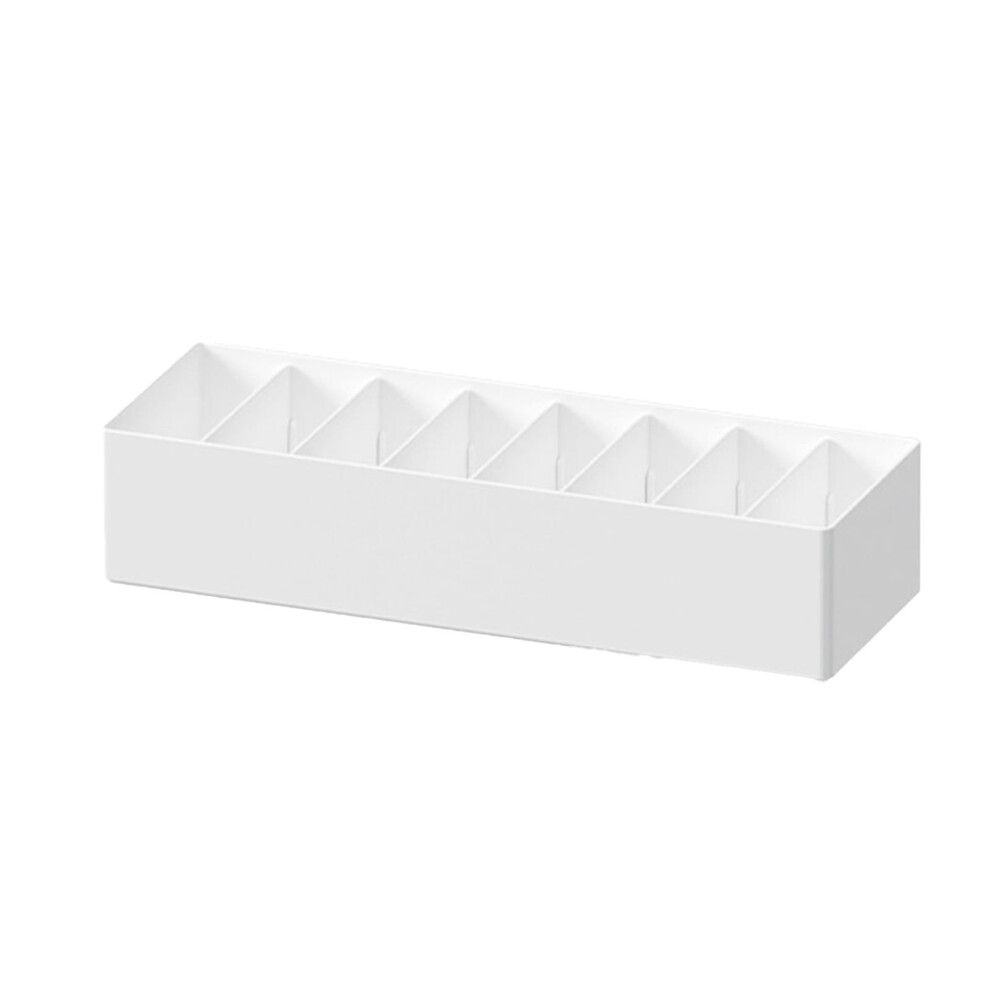 White Lidless Desktop Cable Storage Box With Ties Â Compatible With Data Cables, Headphones, Chargers & Power Cords 9159796019640