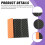 (Orange black) Foldable Waterproof Foam Mat for Outdoor Seating 5