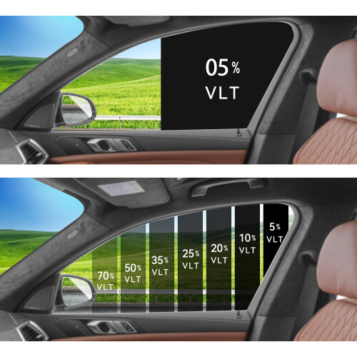 - Κιτ μεμβράνης με μεμβράνες PreCut2Ply05% για Tesla Model S 2012-2025 - Εμπρός παράθυρα 1