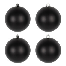 Black Christmas Decoration Balls Set 12pcs