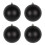 Black Christmas Decoration Balls Set 12pcs 1