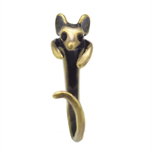 Little Mouse Ring, The New Alloy Mouse Opening Ring Is Adjustable 2
