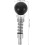 Pull Pin Spring Knob for Gym Equipment, Compatible with Adjustable Exercise Machines, 4.33" Black Spring Latch 2