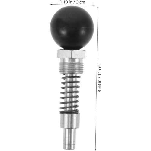 Pull Pin Spring Knob for Gym Equipment, Compatible with Adjustable Exercise Machines, 4.33" Black Spring Latch 1