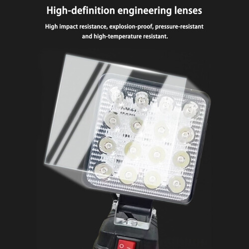 Compactly LED Work Light Charging With USB Power Output Foldable ABS Housing For 14.4-20V Lithium Batteries Lighting Tool 1