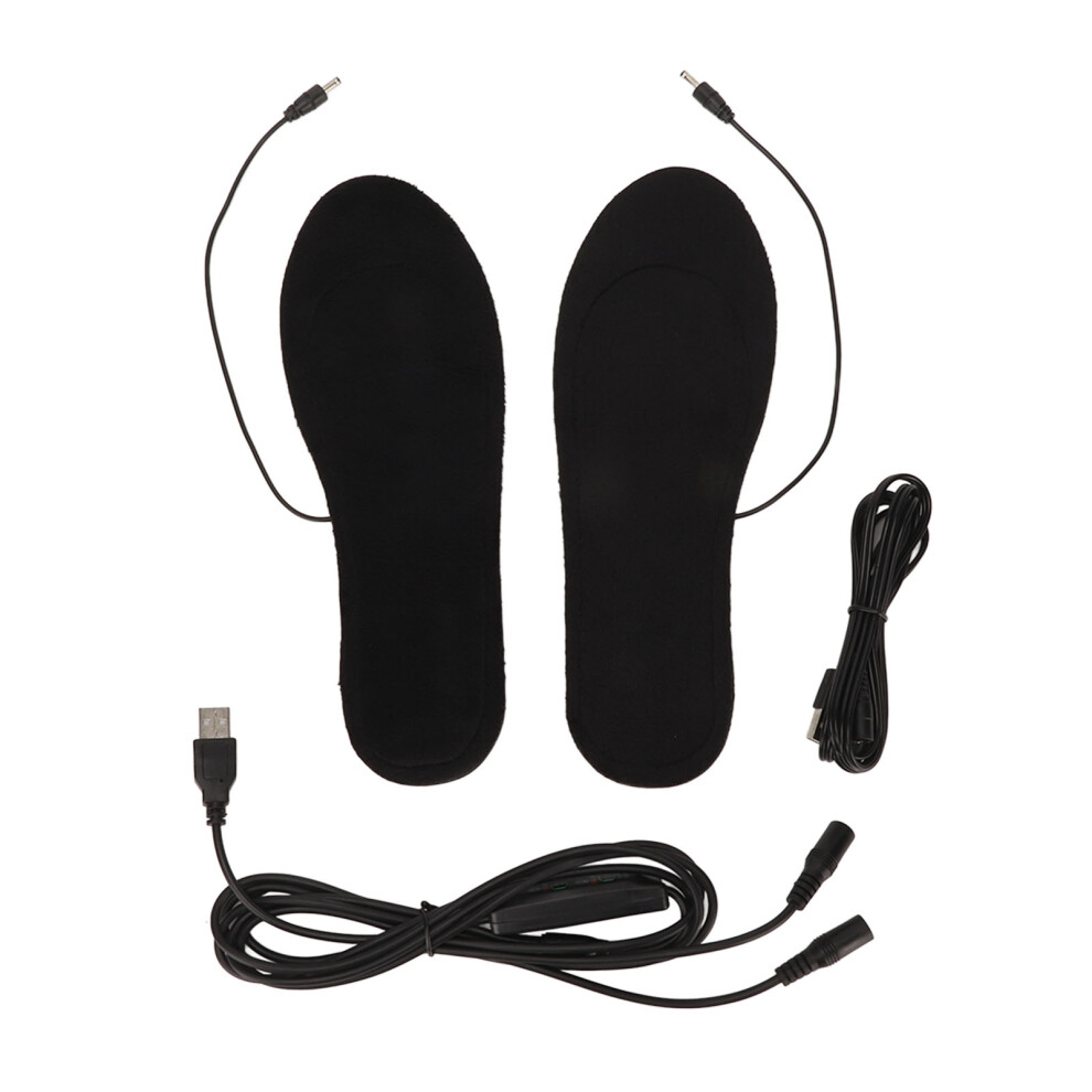 Adjustable Heat Settings Heated Insoles, Ultra Thin & Waterproof for Everyday Winter Wear (Size35-41, Cuttable)