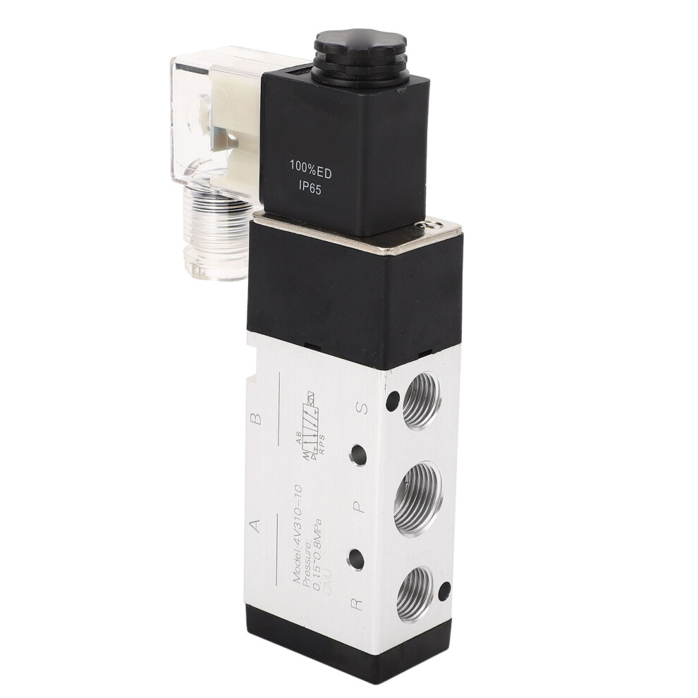 Aluminum Alloy Pneumatic Solenoid Valve 2-Position 5-Way Dc12v Ip65 3731387621119