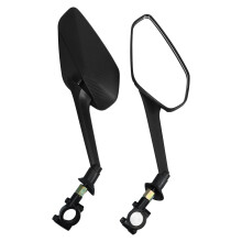 Electric Bike Handlebar Mirrors ABS Black 1 Set