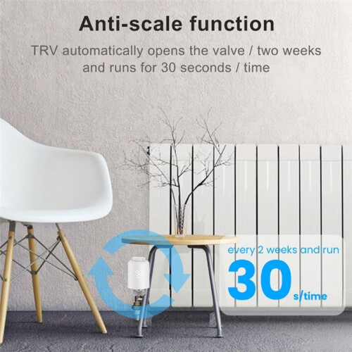 Tuya Wireless ZigBee Temperature Control Valve Radiator Actuator Intelligent TRV Temperature Control Valve 4 Pack