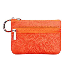 Willtoo Coin Purse, Leather Zipper Change Purse Slim and Portable Coin Pouch for Daily Use Small Purses for Women