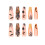 Halloween Nails 24Pcs Pumpkin Bat Design 2