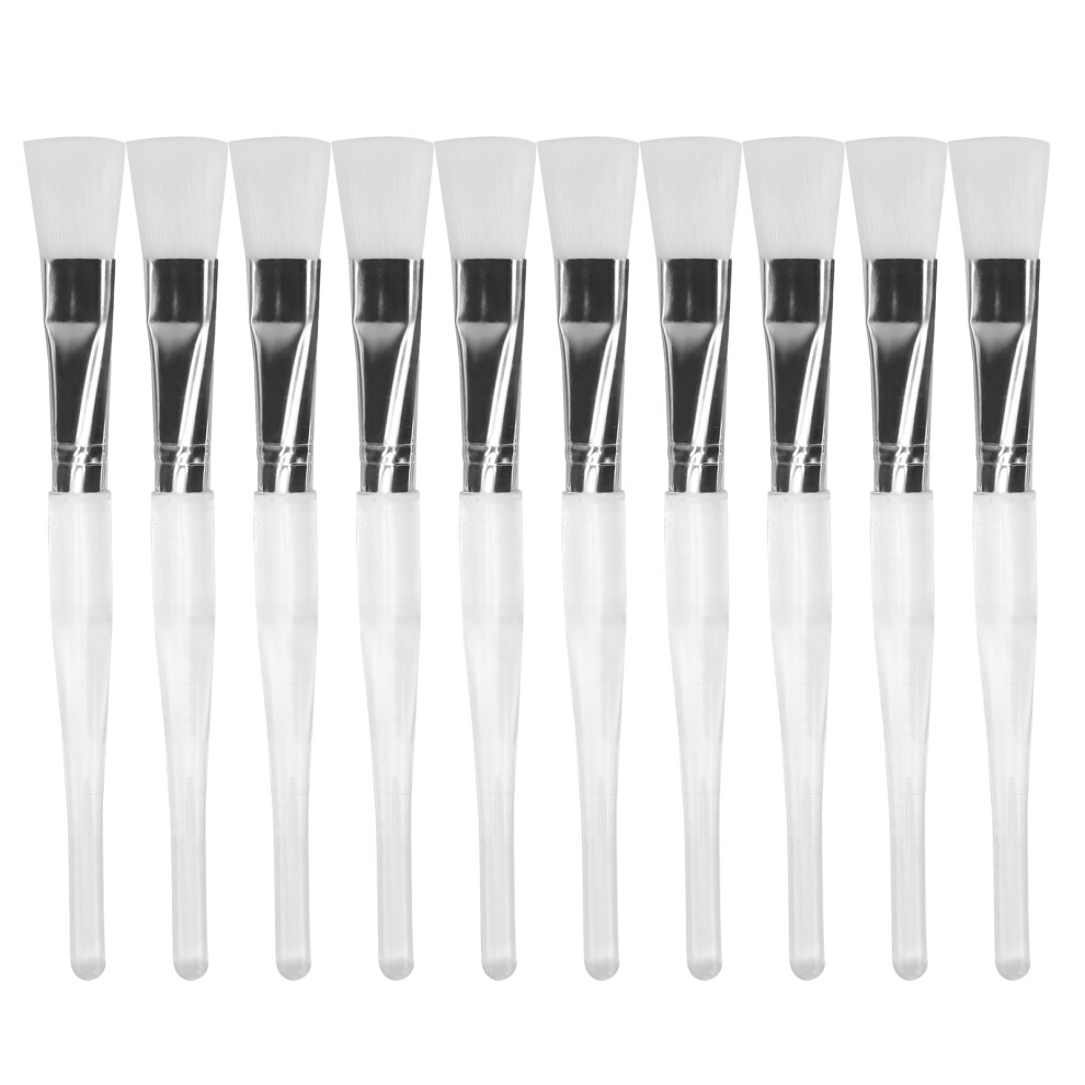 Facial Mask Beauty Tools, 10Pcs Nylon Applicators For Even Mud Mask Application, Microfiber Wool Instruments, Synthetic Fiber Bristles With Enhanced
