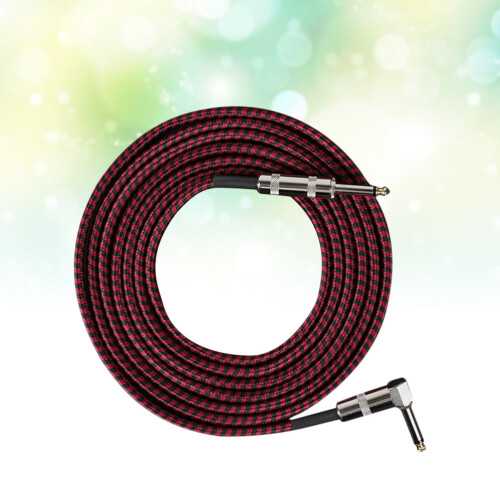 Electric Guitar Amp Cable Red Plastic 1Pack 2