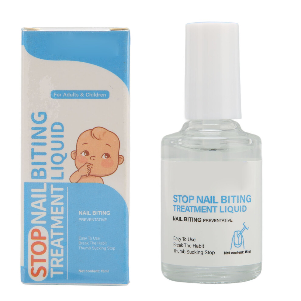Nourishes Nails, Nail Biting Prevention With Natural Plants Bitter Taste, Easy To Use Clear Nail Polish, Safe For Children And Adults, Lasting
