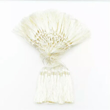 100pc 3'' DIY Craft Tassels Fringe Pendants Bookmark Bag Hanging curtain Decor-creamy white-100pcs