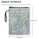 Polyester Book Sleeve Cover Washable 11.42x8.66 Inch 8