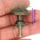 Antique Drawer Pulls Round Vintage Handles Bronzed 8 pcs 3