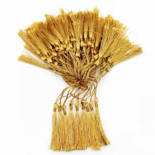 100pc 3'' DIY Craft Tassels Fringe Pendants Bookmark Bag Hanging curtain Decor-earthy yellow-100pcs
