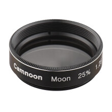 1.25" Moon Telescope Filter 25% Transmittance – Neutral‑Density Lens for 1.25" Eyepiece