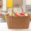 Oval Plastic Picnic Basket For Fruit Photography 1Pack 2