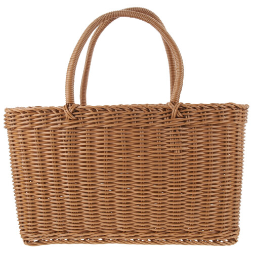 Oval Plastic Picnic Basket For Fruit Photography 1Pack 2