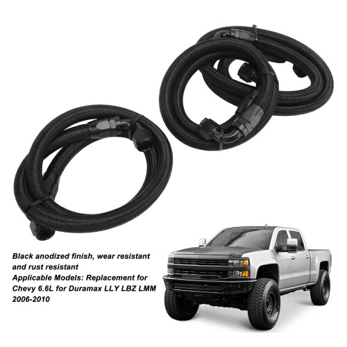 Black Anodised PTFE Hose Kit