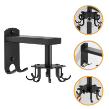 Hanging Utensil Holder Storage Hangers Swivel Hook Space-saving Black Rotating