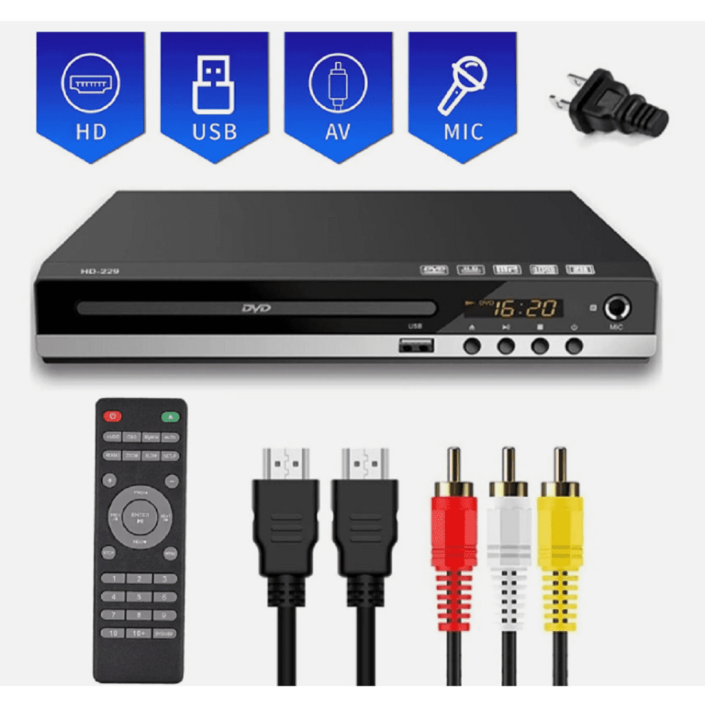 Dvd Player 1080P All-Region With Usb And Hd/Rca Output 9401284144632