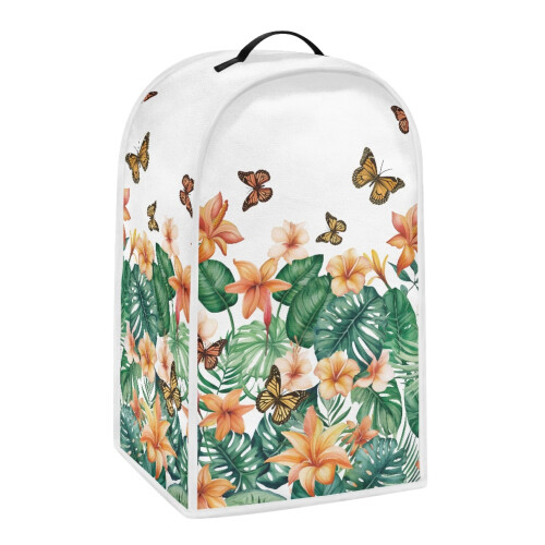 Butterfly Floral Blender Dust Cover Machine Washable 1