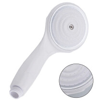 White Handheld Shower Head ABS Pressurized 1-Pack