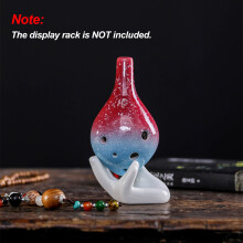 6-Hol2 Alto C Ceramic Ocarina with Lanyard & Music Score – Starry Style, 200g