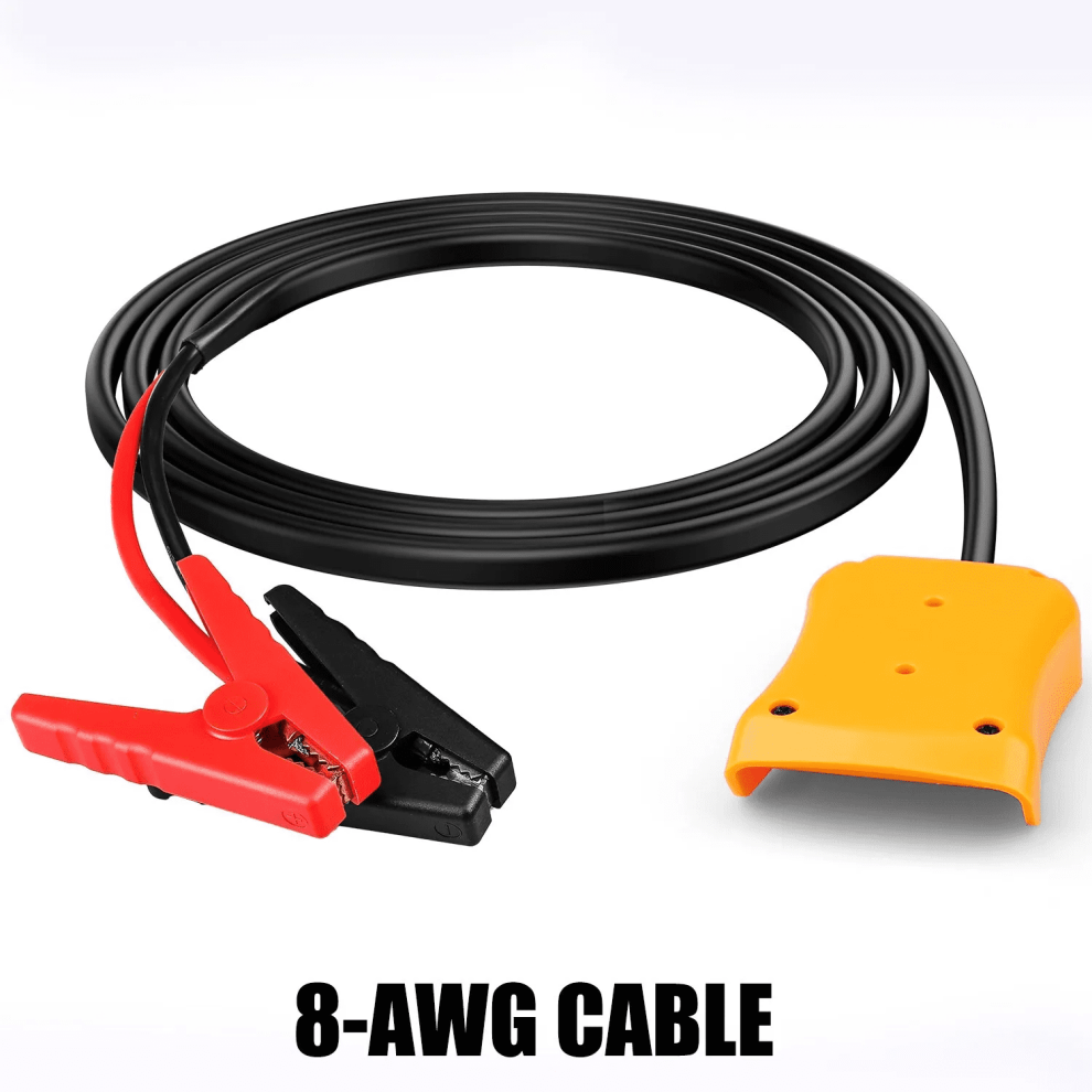 Jumper Cables For Dewalt 20V Batteries, 8Awg 5.9Ft Automotive Booster Cables 9130661153195