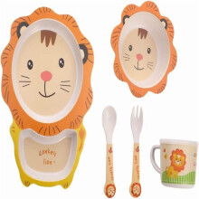Bamboo Fiber Children's Tableware Set 6-Piece