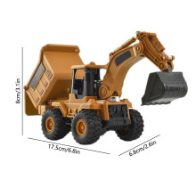 Excavator Model Alloy Engineering Vehicle Simulation Load Excavator Dump Truck for Children Boy Toy Car