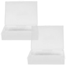 HOMEMAXS 2pcs Portable Playing Card Case Clear Storage Box Cards Holder