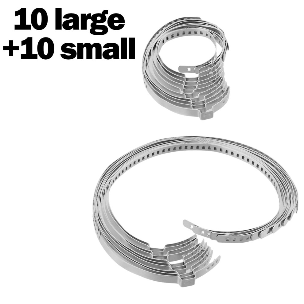 20Pcs Universal Axle Cv Joint Boot Clamp Kit Stainless Steel Driveshaft Cv Boot Crimp Clips Adjustable 32-41Mm 70-127Mm 9401284785750