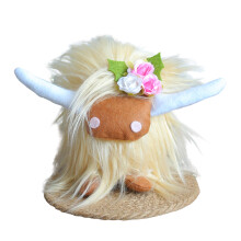 Highland Cow Plush Toy Brown Soft Stuffed Animal