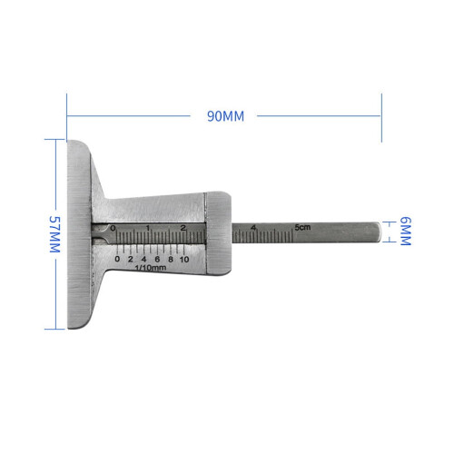 Induction LED Tire Tread Depth Gauge Reader Tire Tread Depth Indicator 9X5.7cm 1