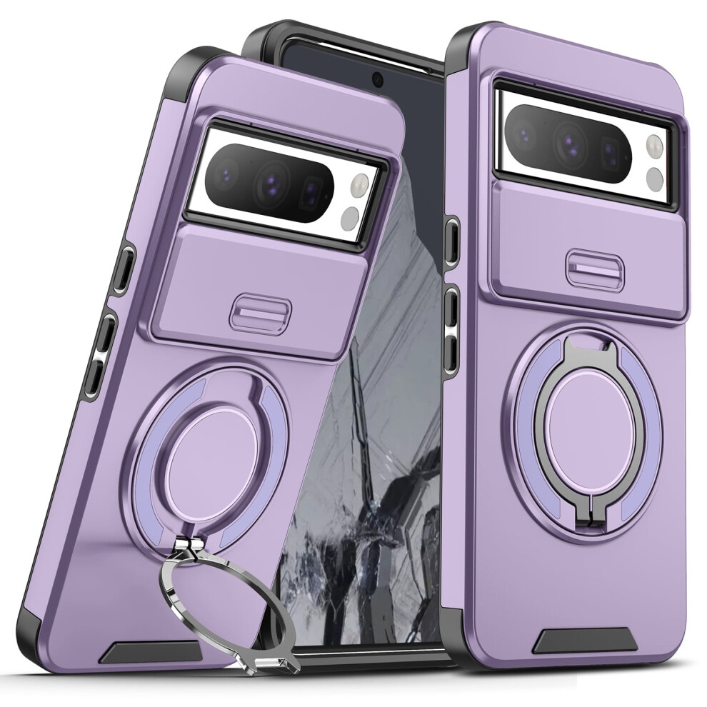 Rugged Military-Grade Shockproof Case For Google Pixel 9 Pro / 9, Â Compatible With Pixel 9 Pro / 9 Purple 9130661153362