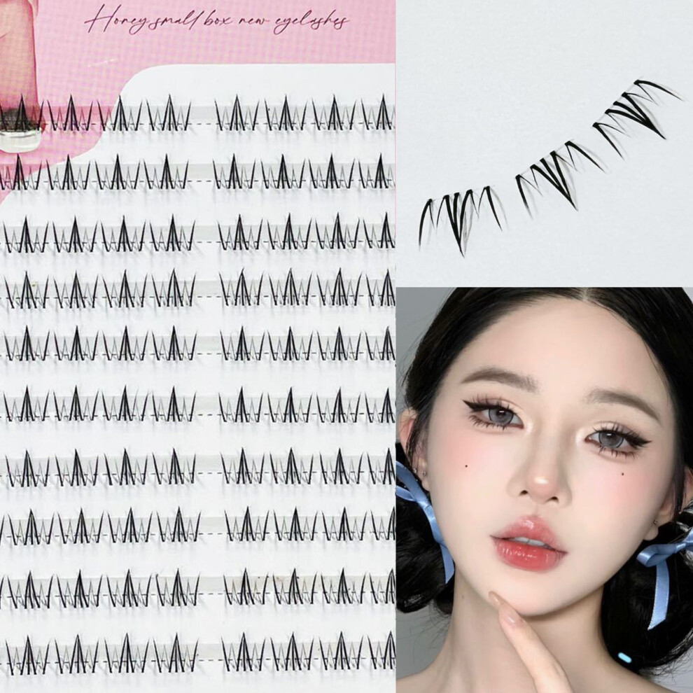 Dachuang Beauty (08) Lower Eyelash Clusters 4-7Mm For Weddings & Shows